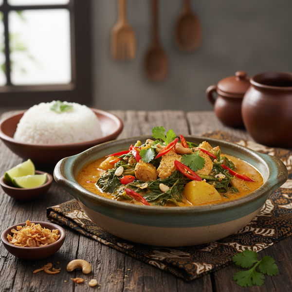 Indonesian Spiced Collard Greens Curry recipe