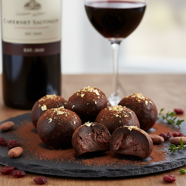Indulgent Cabernet Chocolate Truffles recipe