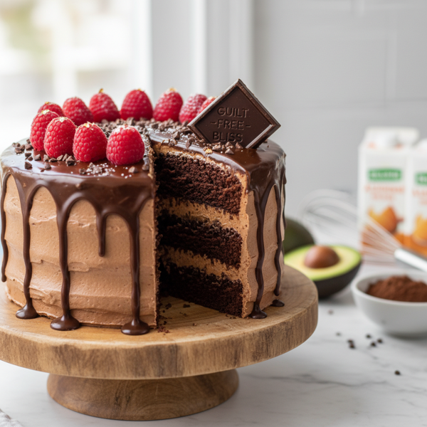 Indulgent Guilt-Free Chocolate Bliss Cake recipe