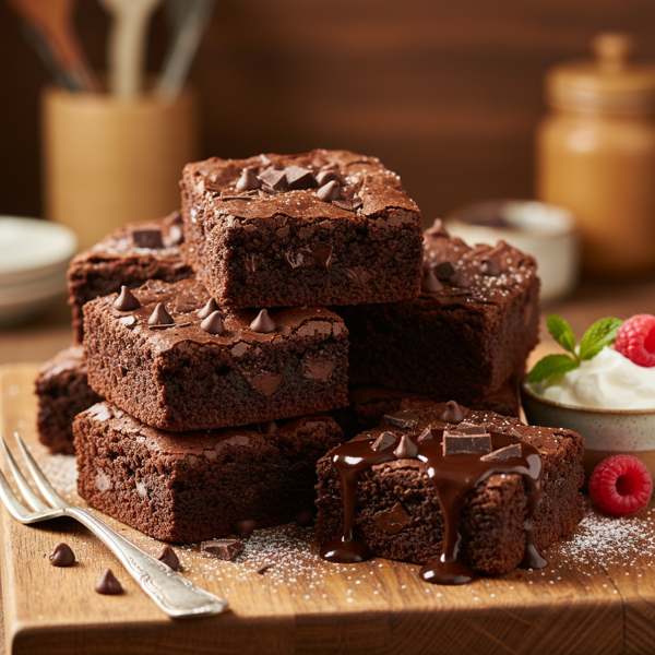 Indulgent Rich Chocolate Fudge Brownies recipe