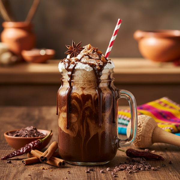 Indulgent Spiced Mexican Chocolate Iced Coffee recipe