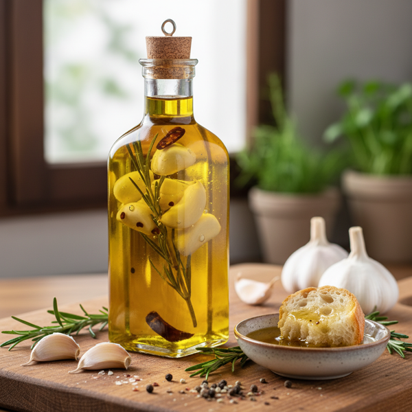 Infused Garlic Olive Oil recipe