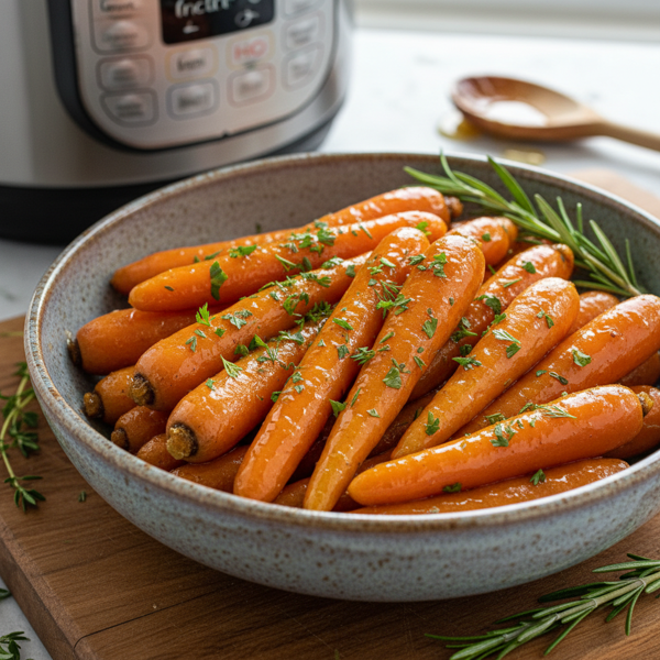 Instant Pot Glazed Honey Carrots with Fresh Herbs recipe