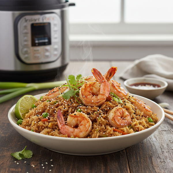 Instant Pot Gourmet Shrimp Fried Rice recipe