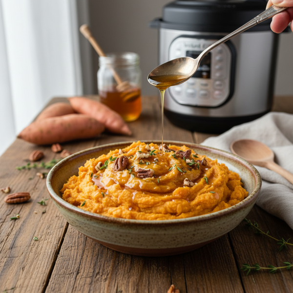 Instant Pot Honey-Glazed Mashed Sweet Potatoes recipe