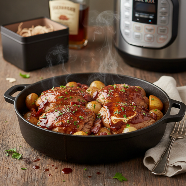 Instant Pot Smoky Bourbon Chicken Delight recipe