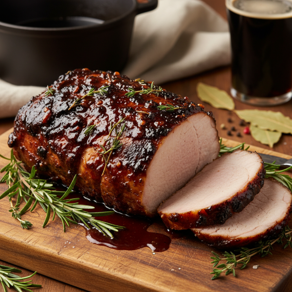 Irish Guinness-Glazed Pork Loin recipe
