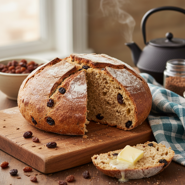 Irish Raisin & Caraway Soda Bread recipe