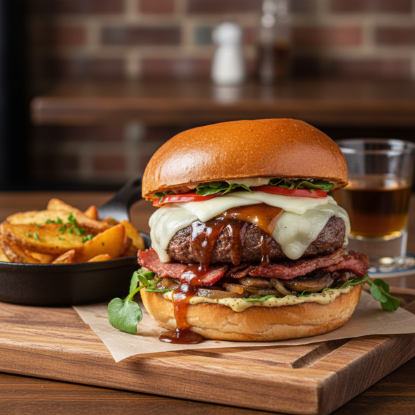 Irish Whiskey Infused Boston Burger recipe