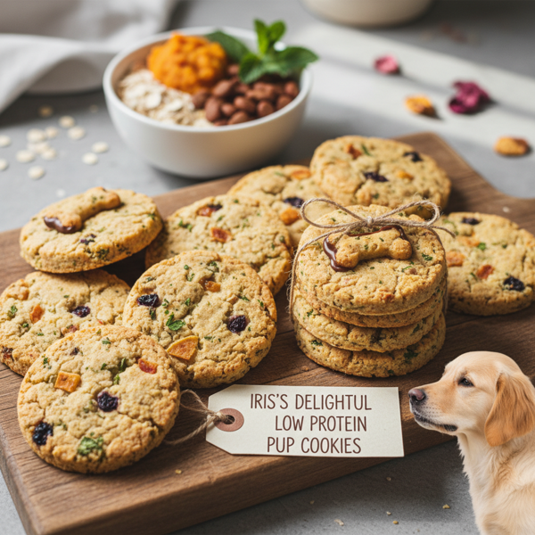 Iris's Delightful Low Protein Pup Cookies recipe