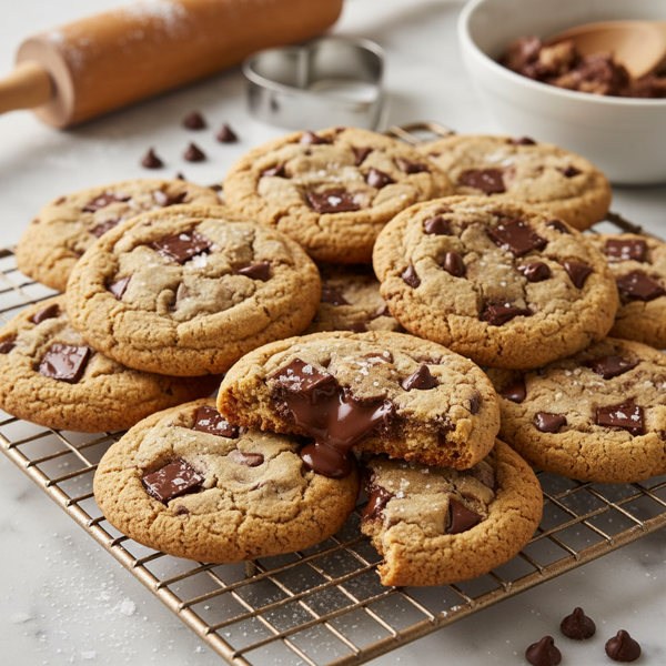 Irresistible Heart-Shaped Chocolate Chip Cookies recipe