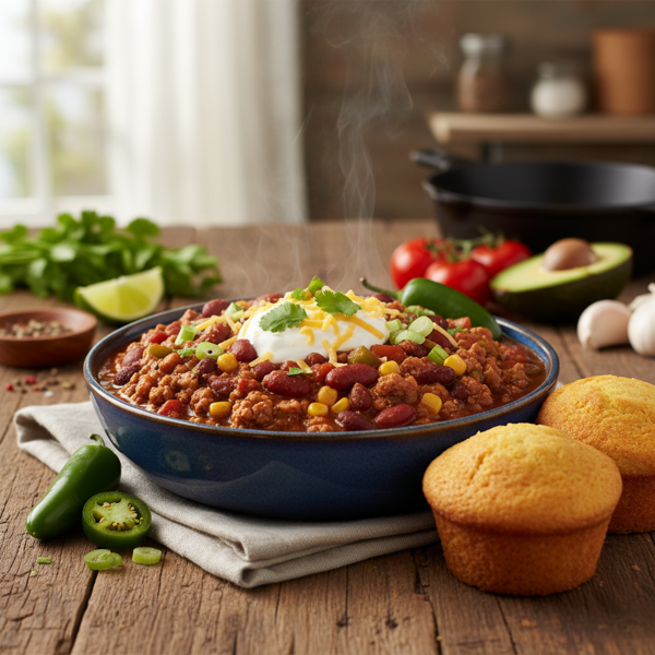 Irresistible Hearty Turkey Chili recipe