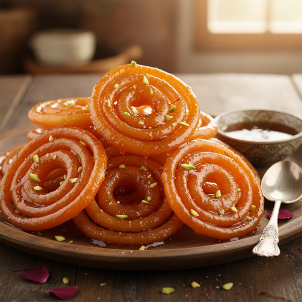 Irresistible Homemade Sweet Jalebis recipe