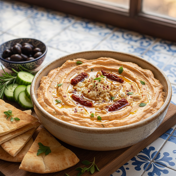 Irresistible Mediterranean Feta & Sun-Dried Tomato Dip recipe