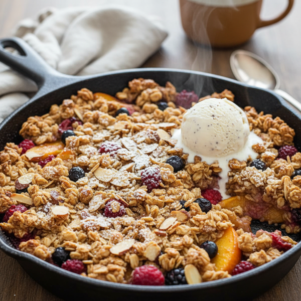 Irresistible Oatmeal Fruit Crisp Topping recipe