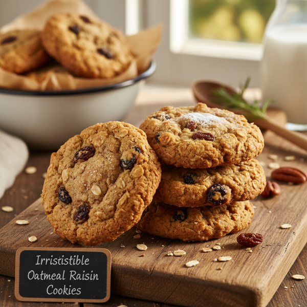 Irresistible Oatmeal Raisin Cookies recipe