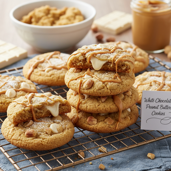 Irresistible White Chocolate Peanut Butter Cookies recipe