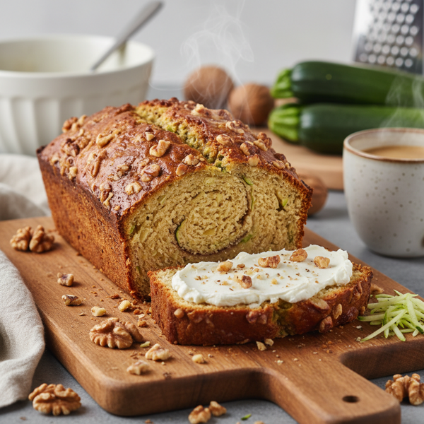 Irresistible Zucchini Walnut Bread recipe