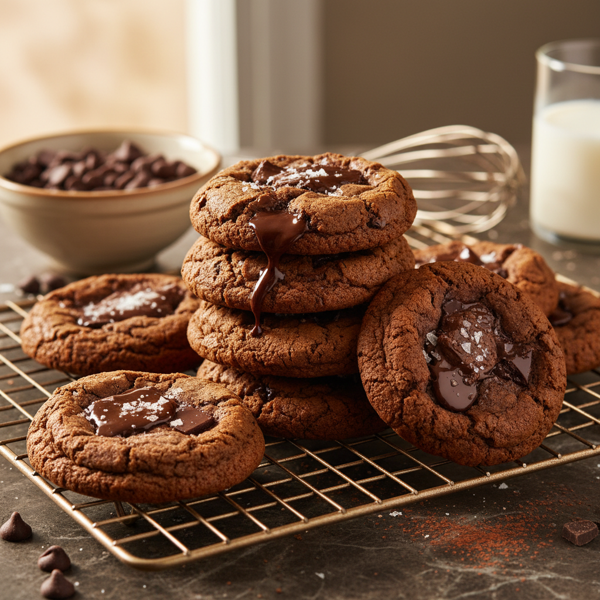 Irresistibly Decadent Dark Chocolate Chip Cookies recipe