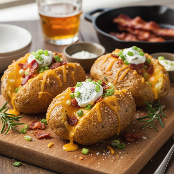 Irresistibly Flavorful Baked Potatoes recipe