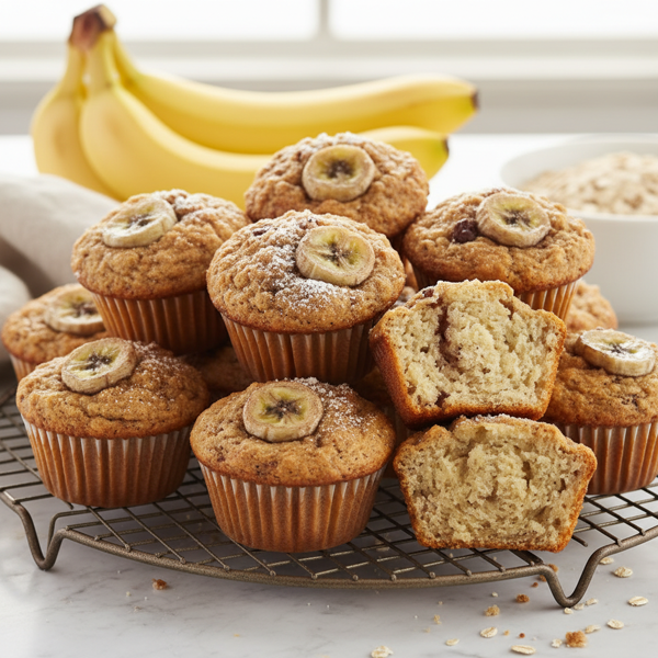 Irresistibly Fluffy Gluten-Free Banana Muffins recipe