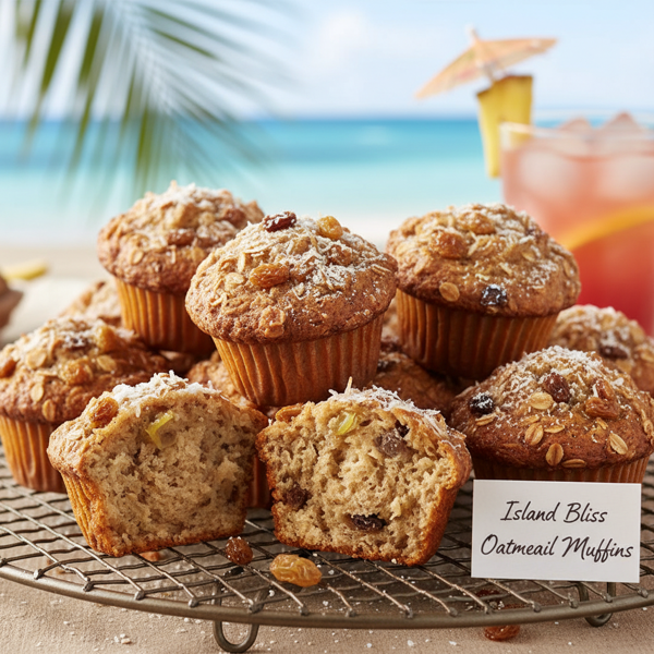 Island Bliss Oatmeal Raisin Muffins recipe