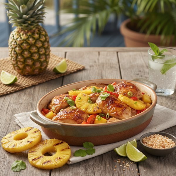 Island Breeze Pineapple Chicken Bake recipe