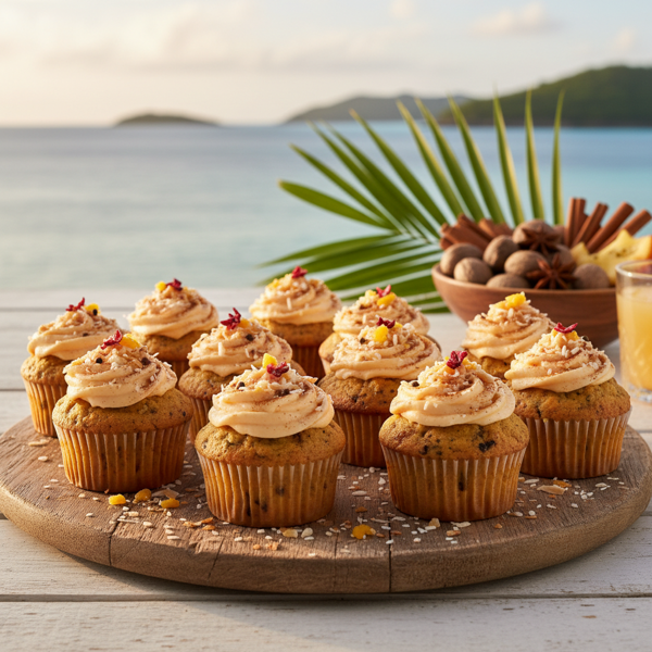 Island Spice Delight Cupcakes recipe