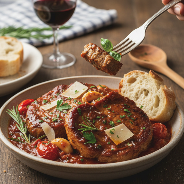 Italian-Style Braised Pork Steaks recipe