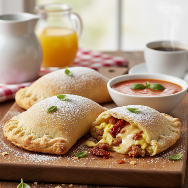 Italian Breakfast Delight Calzones recipe
