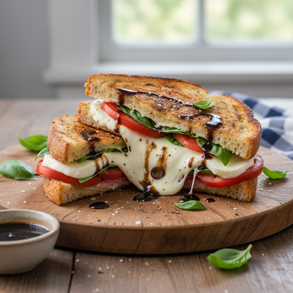 Italian Caprese Grilled Cheese recipe
