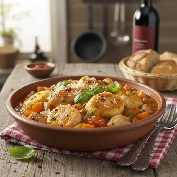 Italian Chicken & Dumplings Delight recipe