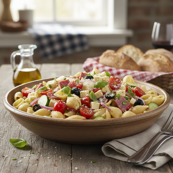 Italian Chopped Salad Pasta Shells recipe