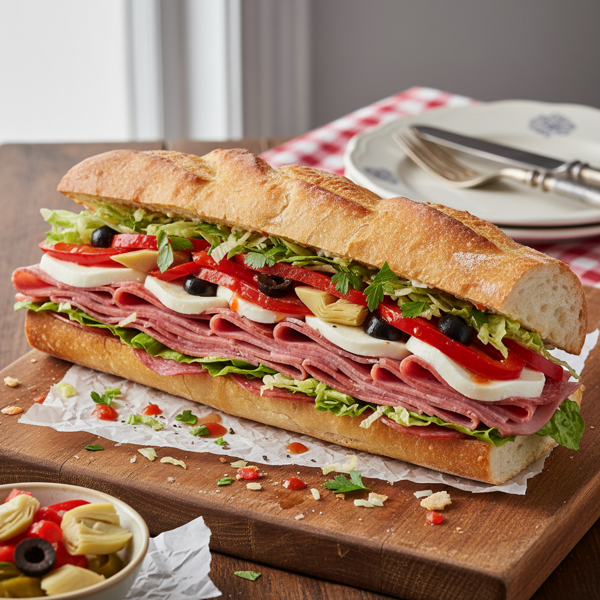 Italian Deli Delight Subs recipe