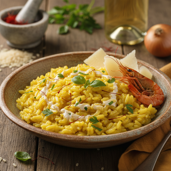 Italian Saffron Risotto Extravaganza recipe