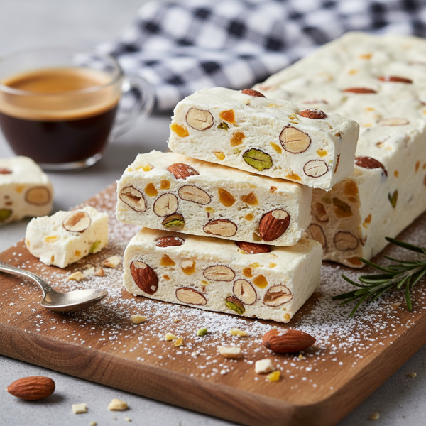 Italian Soft Nougat Delight (Torrone) recipe