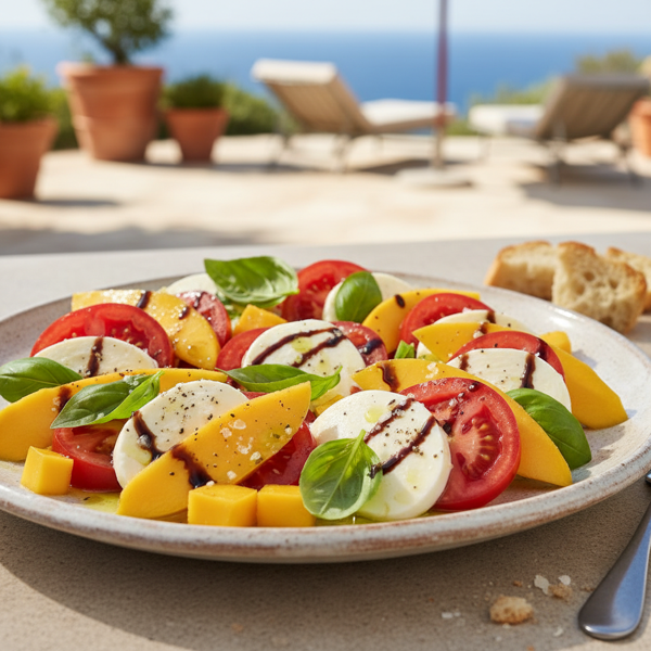Italian Summer Mango Caprese recipe