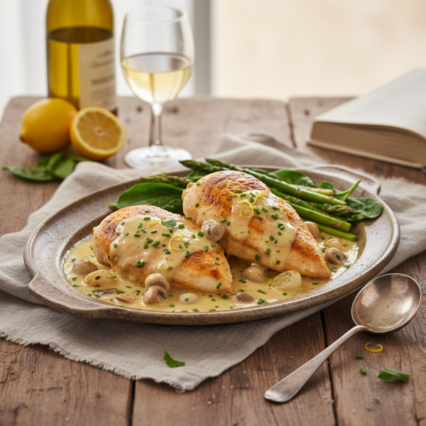 Jacqueline's Elegant Chicken in White Wine Sauce recipe