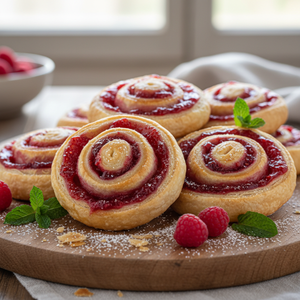 Jam-Stuffed Puff Pastry Pinwheel Delights recipe