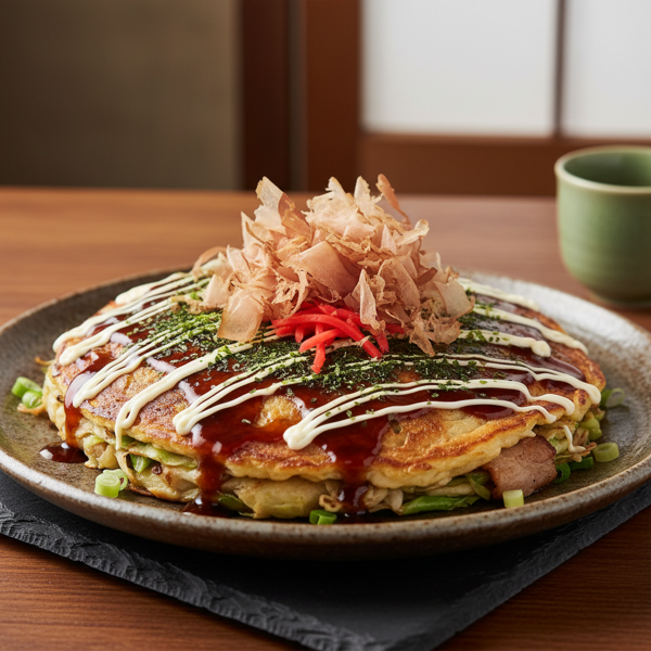 Japanese-Style Savory Pancake Delight recipe