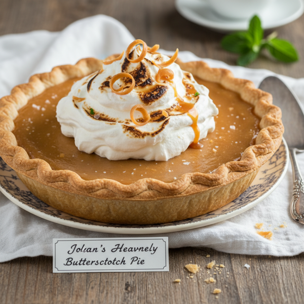 Jolean's Heavenly Butterscotch Pie recipe