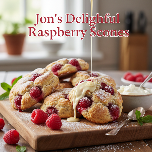 Jon's Delightful Raspberry Scones recipe