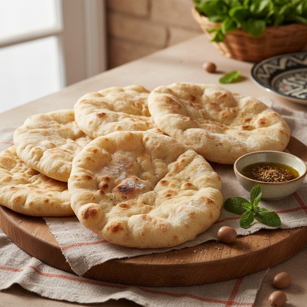 Jordanian Khoubiz (Flatbread) recipe