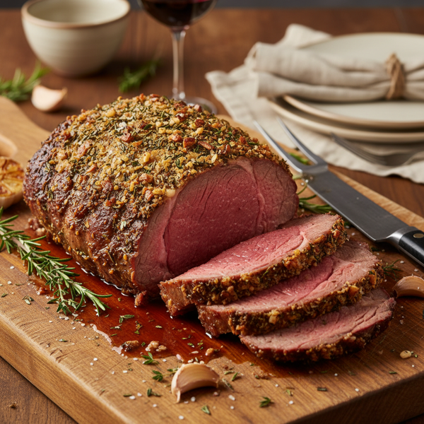 Juicy Herb-Crusted Prime Rib recipe