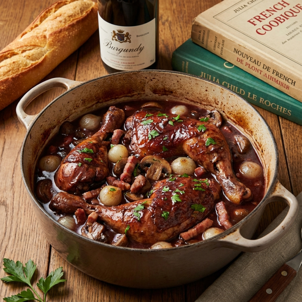 Julia Child's Classic Coq Au Vin recipe