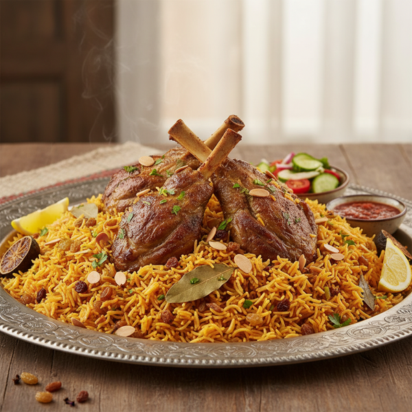 Kabsa Bil Laham - Hearty Lamb Rice Delight recipe