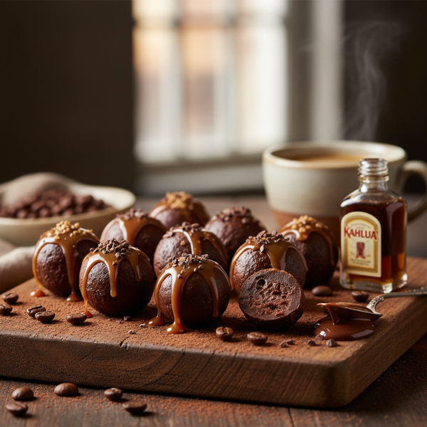 Kahlua-Infused Coffee Chocolate Truffles recipe
