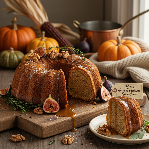 Kato's Savory Autumn Spice Cake recipe