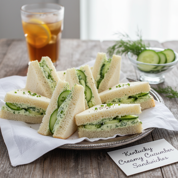 Kentucky-Style Creamy Cucumber Sandwiches recipe