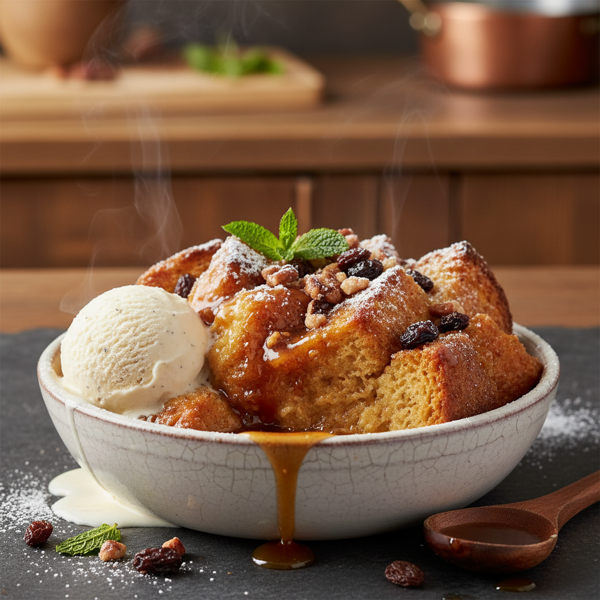 Kentucky Bourbon Bread Pudding Delight recipe